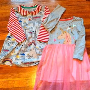 2 toddler dresses 4T, NWOT